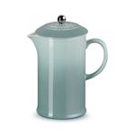 1.1qt Stoneware French Press w/ Stainless Steel Knob Sea Salt Product Image