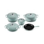 9pc Signature Cast Iron Cookware Set Sea Salt Product Image