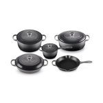 9pc Signature Cast Iron Cookware Set Oyster Product Image