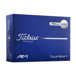 Titleist Tour Soft AIM Golf Balls White/Blue Product Image
