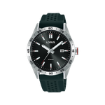 Seiko Lorus Men's Sport RH965N Black Silicone Strap Watch Product Image