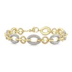 Diamond Link Bracelet Gold Product Image