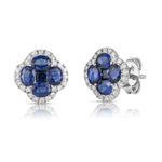 Sapphire and Diamond Earrings Product Image