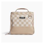 Bistro Box Dog Food Travel Kit - Large, Tan Checkerboard Product Image