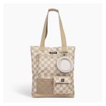 Park Pack Dog Gear Tote Tan Checkerboard Product Image