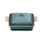 2qt Heritage Stoneware Shallow Covered Casserole Ocean Product Image