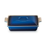 4qt Heritage Stoneware Covered Rectangular Casserole Lapis Product Image