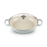 3.5qt Signature Cast Iron Braiser w/ Glass Lid Sea Salt Product Image