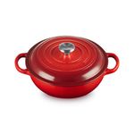 2.5qt Signature Cast Iron Round Stew Pot Cerise Product Image