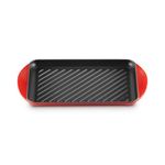 12.5" Traditional Cast  Iron Rectangular Skinny Grill Cerise Product Image