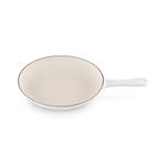 9.5" Traditional  Cast Iron Omelet Pan Matte White Product Image