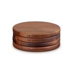 4pc Gourmand Collection Petite Magnetic Wooden Trivet Set Product Image