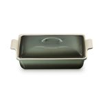 4qt Heritage Stoneware Covered Rectangular Casserole Thyme Product Image