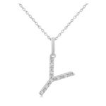 Initial Diamond Necklace-Y Product Image