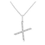 Initial Diamond Necklace-X Product Image