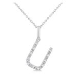 Initial Diamond Necklace-U Product Image