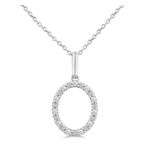 Initial Diamond Necklace-O Product Image