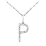 Initial Diamond Necklace-P Product Image