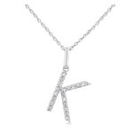 Initial Diamond Necklace-K Product Image