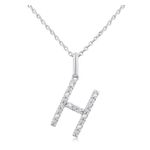 Initial Diamond Necklace-H Product Image