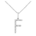 Initial Diamond Necklace-F Product Image