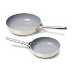Fry Pan Duo, Cream Product Image