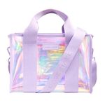 Medium Crossbody Jelly Zip Tote Bag Soap Bubble Product Image