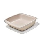 2qt Square Stoneware Baking Dish Biscuit Product Image
