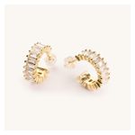 Esther Gold Diamond Hoops Product Image
