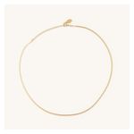 Micro Gold Herringbone Necklace Product Image