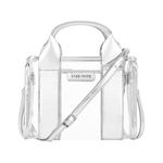 Jelly Stadium Micro Tote w/ Strap - Silver Chrome/Clear Product Image