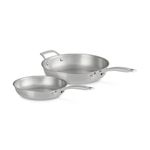 2pc Essential Stainless Steel Fry Pan Set - 9.5" & 11" Product Image
