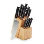 Elite Cutlery 13pc Knife Block Set w/ Black Handles Product Image