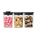 Good Grips 3pc Square POP Container Set Matte Black Product Image