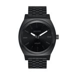 Mens Time Teller Solar Black Stainless Steel Watch, Black Dial Product Image