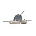Premier Ceramic Nonstick 5pc Cookware Set Mushroom Product Image