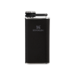 Stanley Classic Easy Fill Wide Mouth Flask 8oz Hammertone Black Product Image