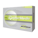 TaylorMade Tour Response Stripe Golf Balls Yellow Product Image