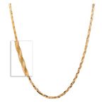 Braided Herringbone Necklace - 18" Gold Product Image