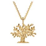 Tree of Life Necklace Gold Product Image