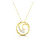 Diamond Swirl Necklace Product Image