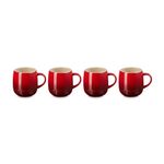 Set of 4 Heritage Mug Set Cerise Product Image