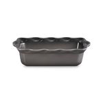9" Heritage Stoneware Fluted Loaf Pan Oyster Product Image