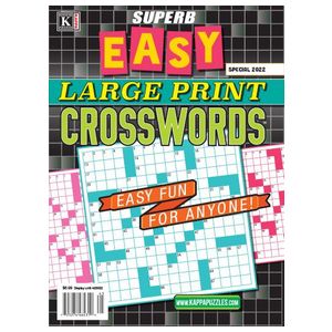 Superb Easy Large Print Crosswords - 6 Issues Product Image