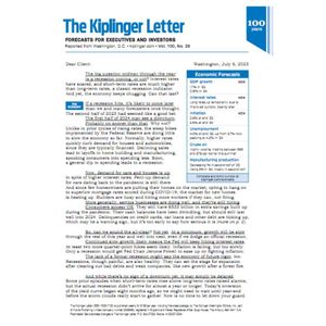Kiplinger Letter - 52 Issues Product Image