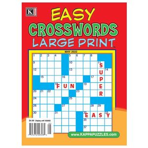 Easy Crosswords Large Print - 9 Issues Product Image