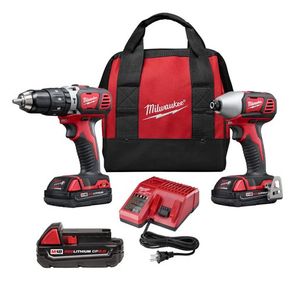 M18 Cordless LITHIUM-ION 2-Tool Combo Kit Plus Extra Battery Product Image