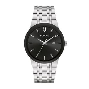Mens Future Corporate Exclusive Silver-Tone Stainless Steel Watch Black Dial Product Image