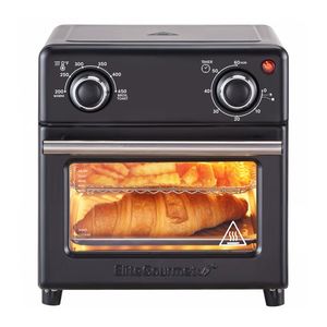 8.5qt Compact Air Fryer Toaster Oven Black Product Image