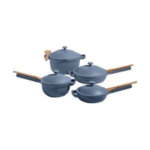 Our Place 13-Piece Ceramic Nonstick Cookware Set Blue Salt Product Image